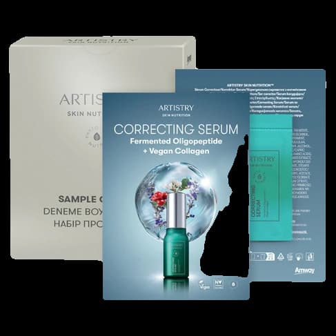 Caja con Tarjetas de Muestra del Sérum Corrector Artistry Skin Nutrition™