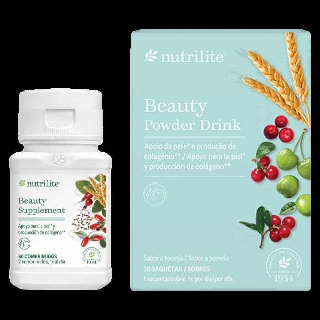 Conjunto Nutrilite™ Beauty (complemento y bebida en polvo)