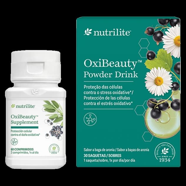 Conjunto Nutrilite™ OxiBeauty™ (complemento y bebida en polvo)